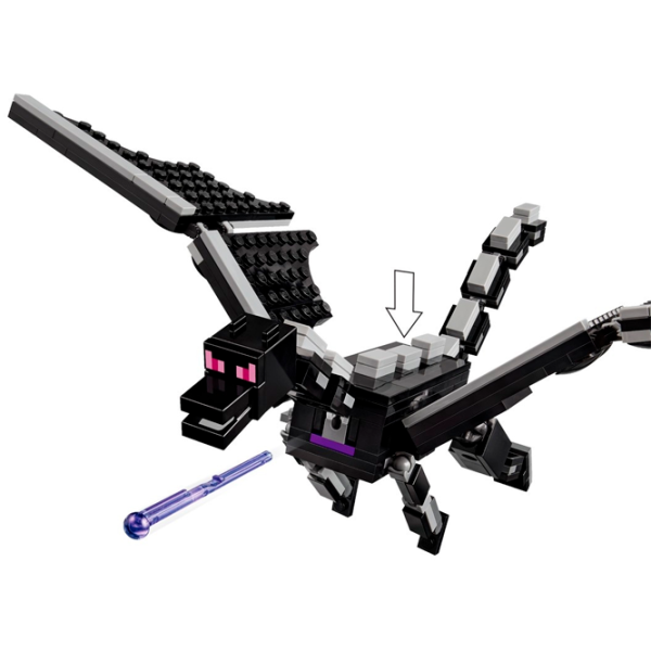 Constructor LEGO The Ender Dragon and End Ship Dragon/ Violet photo 5