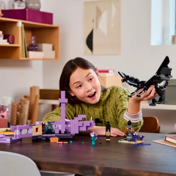 Constructor LEGO The Ender Dragon and End Ship Dragon/ Violet photo 6