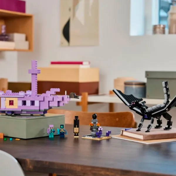 Constructor LEGO The Ender Dragon and End Ship Dragon/ Violet photo 12