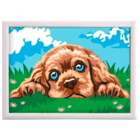 Картина по номерам As Kids Щенок 1038-41012 26.5 x 20 x 0.4 см/ Горизонтальная