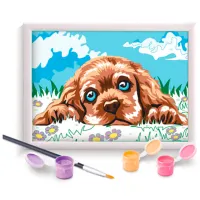 Картина по номерам As Kids Щенок 1038-41012 26.5 x 20 x 0.4 см/ Горизонтальная photo 4