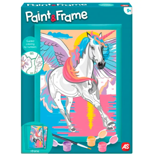 Pictură pe numere As Kids Unicorn 1038-41016 26.5 x 20 x 0.4 cm/ Verticală photo 4