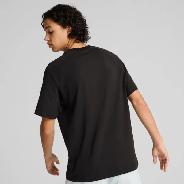 Tricou pentru bărbați Puma Play Loud Classics Tee 100% bumbac/ Black photo 4