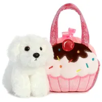 Jucărie moale Fancy Pals Animals Cupcake Dog 3+/ White photo 2