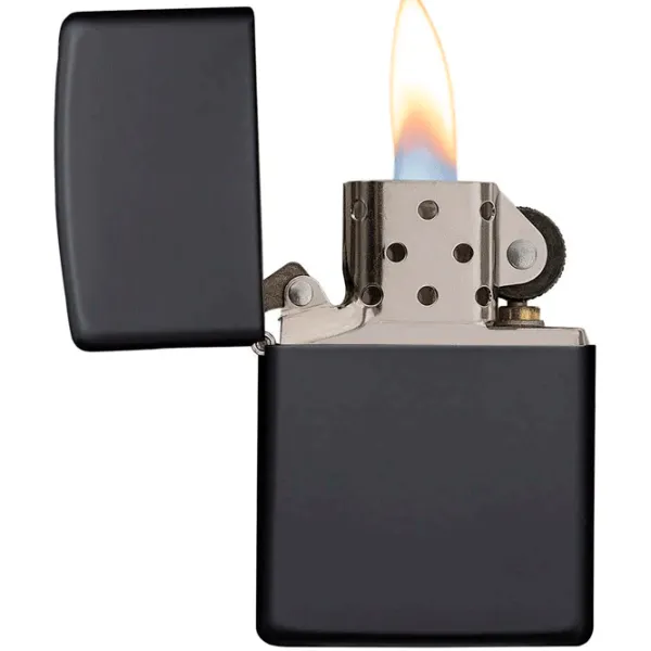 Brichetă Zippo Classic Black Matte Black/ Alamă photo 4