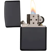 Зажигалка Zippo Classic Black Matte Black/ Латунь photo 4