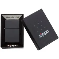 Зажигалка Zippo Classic Black Matte Black/ Латунь photo 5