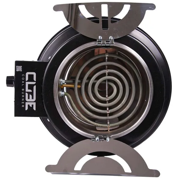 Sobă electrică pentru cărbuni Cube CUBEBRN01 Black / Metal photo 3