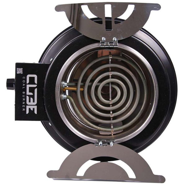 Sobă electrică pentru cărbuni Cube CUBEBRN01 Black / Metal photo 3