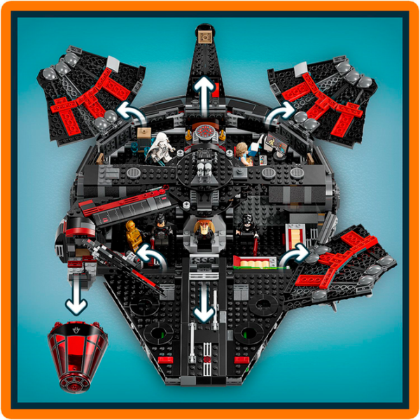 Constructor LEGO The Dark Falcon Scenă din film/ Black photo 7