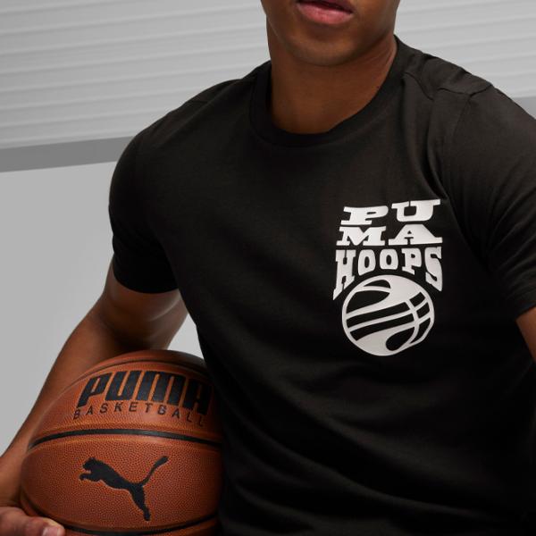 Футболка для мужчин Puma The Hooper Tee 2 100% хлопок/ Black photo 6