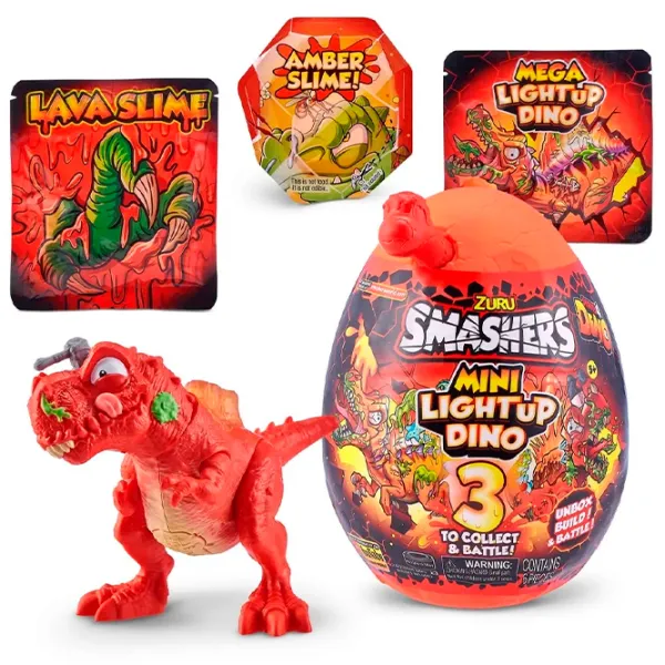 Figurine Zuru Dinozaur Smashers Mini Dino Light-Up 5+/ Multicolor photo 4