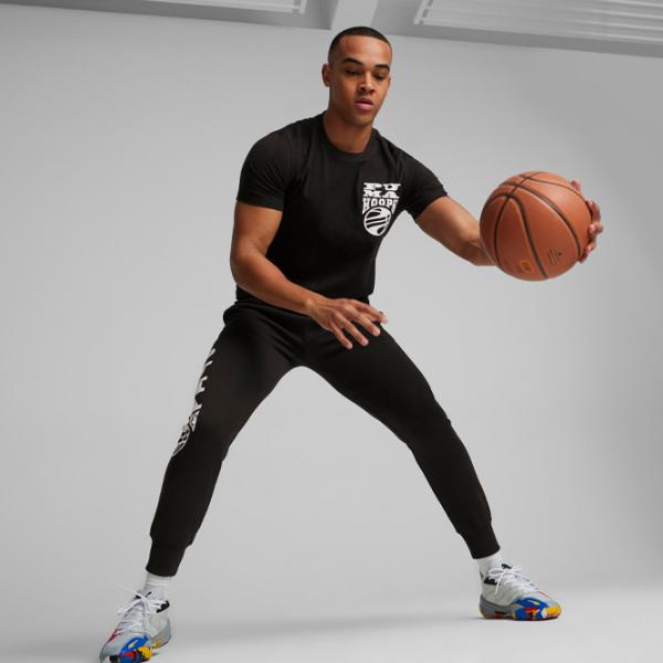 Tricou pentru bărbați Puma The Hooper Tee 2 100% bumbac/ Black photo 5