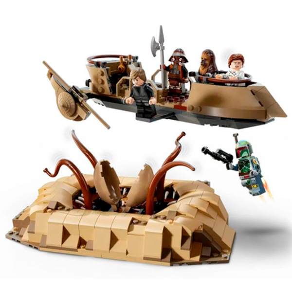 Constructor LEGO Desert Skiff & Sarlacc Pit Scenă din film/ Multicolor photo 2
