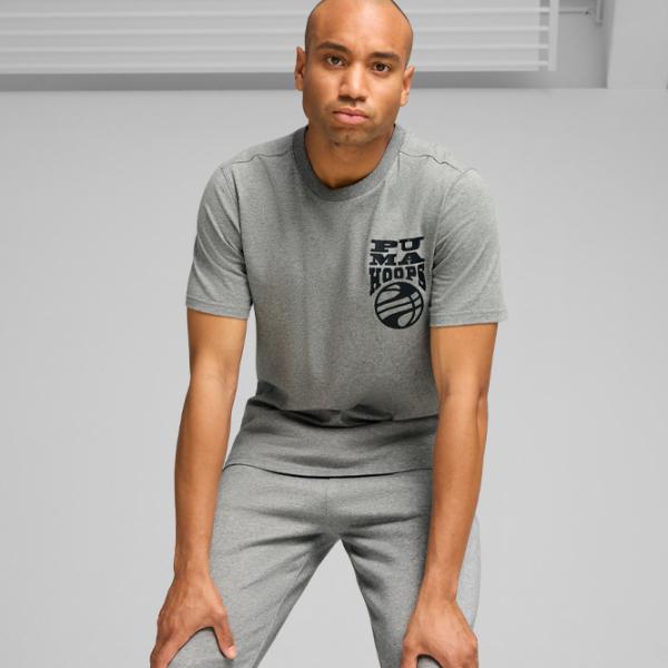 Футболка для мужчин Puma The Hooper Tee 2 100% хлопок/ Серый photo 3