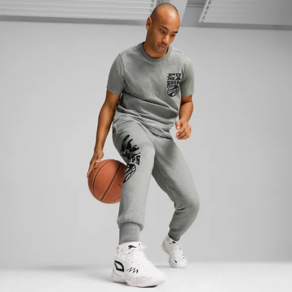 Футболка для мужчин Puma The Hooper Tee 2 100% хлопок/ Серый photo 4