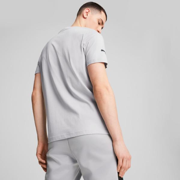 Tricou pentru bărbați Puma Mapf1 Ess Logo Tee 100% bumbac/ Gray photo 4