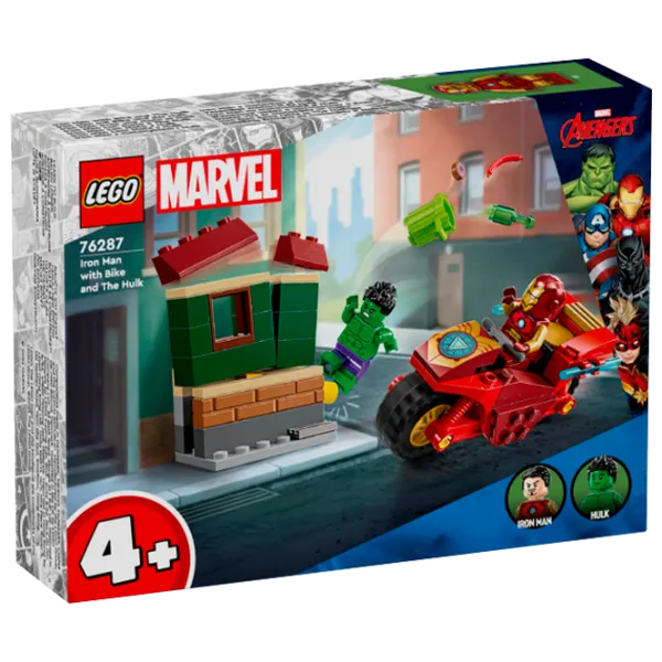 Конструктор LEGO Iron Man with Bike and The Hulk Персонаж из фильма/ Разноцветный photo 1