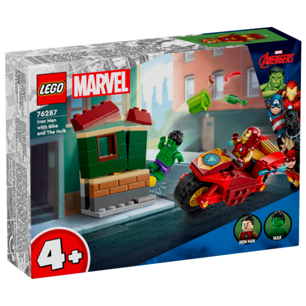 Конструктор LEGO Iron Man with Bike and The Hulk Персонаж из фильма/ Разноцветный photo 1