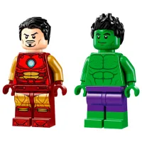 Constructor LEGO Iron Man with Bike and The Hulk Personaj de film/ Multicolor photo 6