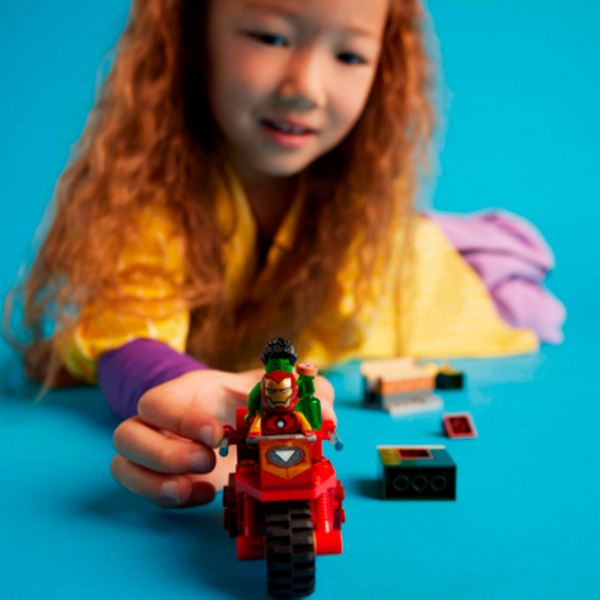 Конструктор LEGO Iron Man with Bike and The Hulk Персонаж из фильма/ Разноцветный photo 9