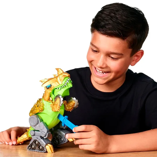 Figurine Treasure X Dinozaur Dino Gold Battle Rex 5+/ Multicolor photo 3 Figurine Treasure X Dinozaur Dino Gold Battle Rex 5+/ Multicolor photo 3