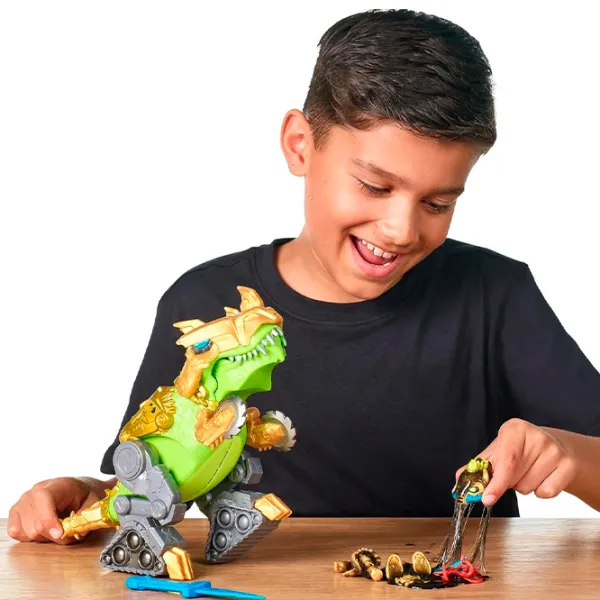 Figurine Treasure X Dinozaur Dino Gold Battle Rex 5+/ Multicolor photo 5 Figurine Treasure X Dinozaur Dino Gold Battle Rex 5+/ Multicolor photo 5