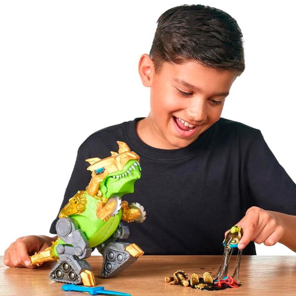 Figurine Treasure X Dinozaur Dino Gold Battle Rex 5+/ Multicolor photo 5 Figurine Treasure X Dinozaur Dino Gold Battle Rex 5+/ Multicolor photo 5