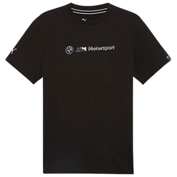 Футболка для мужчин Puma BMW MMS LOGO TEE+ 100% хлопок/ Black photo 1