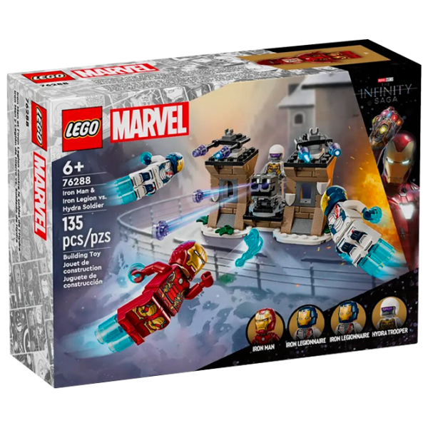 Constructor LEGO Iron Man & Iron Legion vs. Hydra Soldier Personaj de film/ Multicolor photo 1