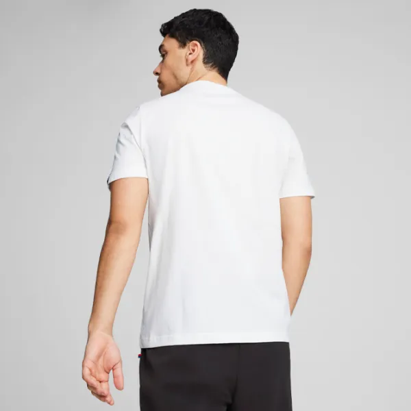 Tricou pentru bărbați Puma BMW MMS LOGO TEE+ 100% bumbac/ White photo 5
