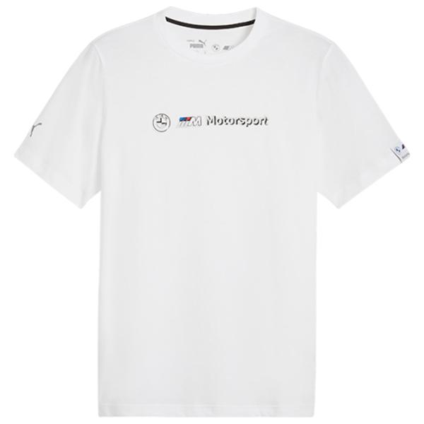Футболка для мужчин Puma BMW MMS LOGO TEE+ 100% хлопок/ White photo 1