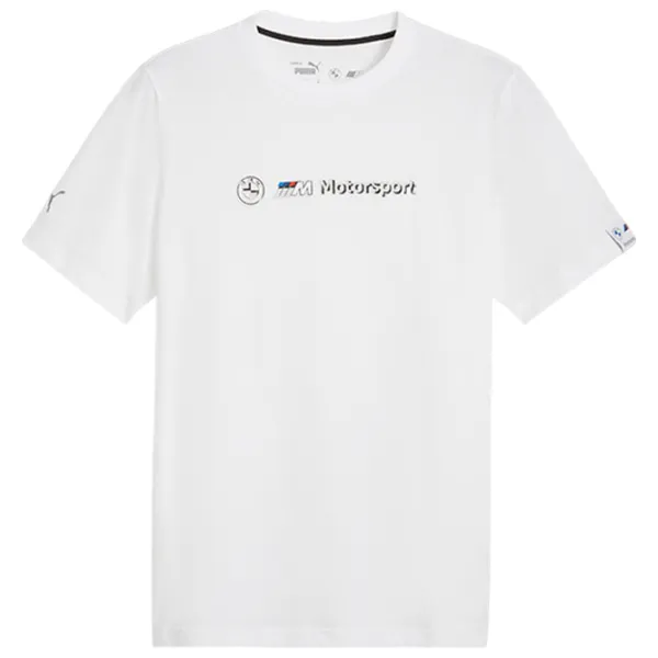 Tricou pentru bărbați Puma BMW MMS LOGO TEE+ 100% bumbac/ White photo 1