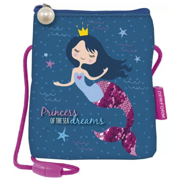 Portmoneu pentru copii Derform Mermaid SSSY10 Poliester/ Blue photo 1 Portmoneu pentru copii Derform Mermaid SSSY10 Poliester/ Blue photo 1