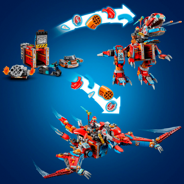 Constructor LEGO Cooper's Robot Dinosaur C-Rex Robot/ Multicolor photo 9