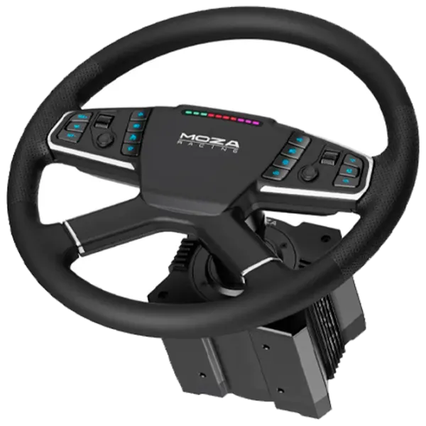 Volan Moza Racing TSW Truck Wheel Fără fir/ 14 buttons/ Black photo 3