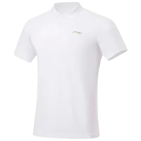 Tricou polo pentru bărbați Li-Ning APLT029-2B White