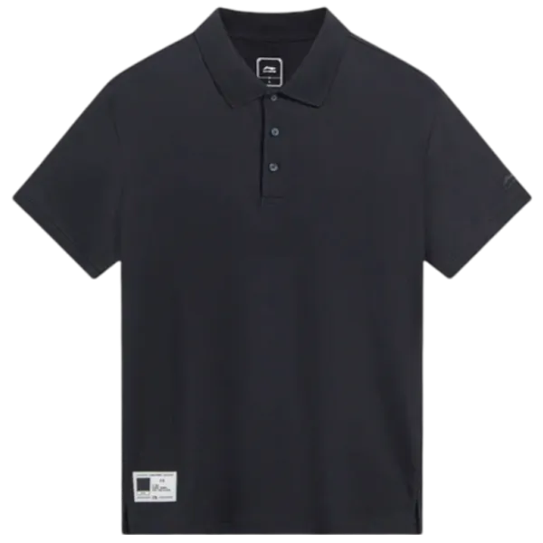 Tricou polo pentru bărbați Li-Ning APLT019-5B Black photo 1