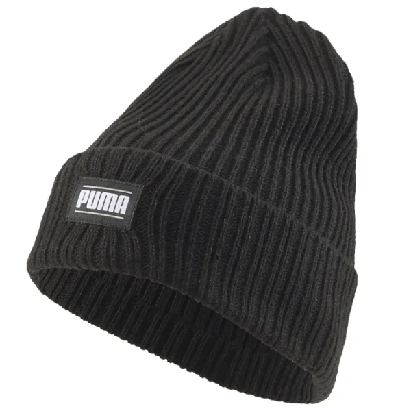 Căciulă pentru bărbați Puma Ribbed Classic Cuff Black/ 100% Acril photo 1
