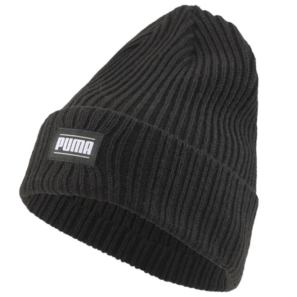 Căciulă pentru bărbați Puma Ribbed Classic Cuff Black/ 100% Acril photo 1