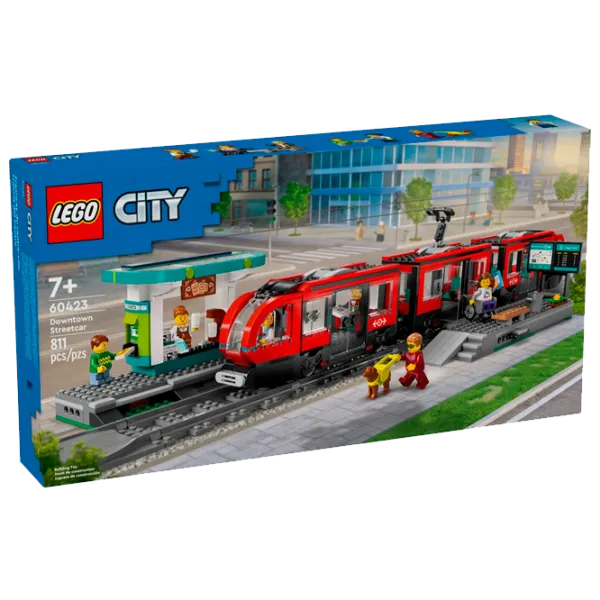 Constructor LEGO Downtown Streetcar And Station Clasic/ Multicolor photo 1