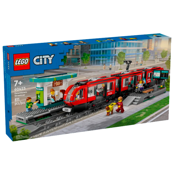Constructor LEGO Downtown Streetcar And Station Clasic/ Multicolor photo 1
