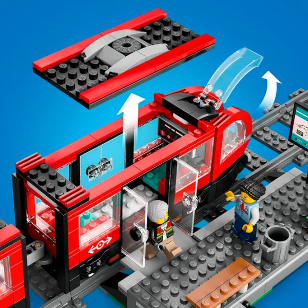 Constructor LEGO Downtown Streetcar And Station Clasic/ Multicolor photo 9