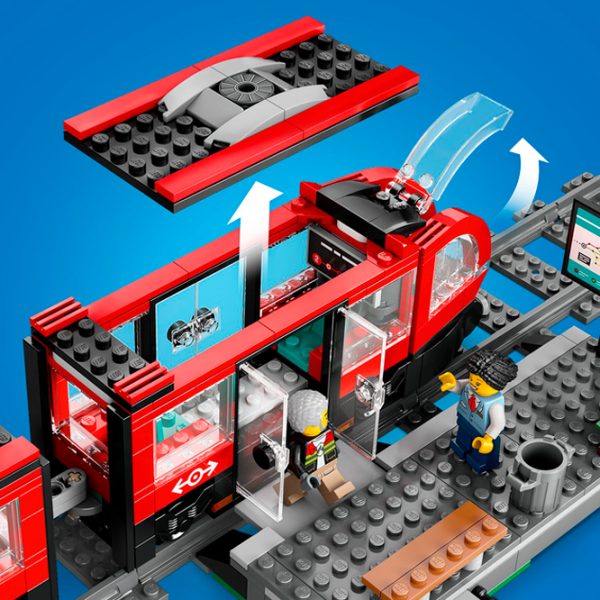 Constructor LEGO Downtown Streetcar And Station Clasic/ Multicolor photo 9