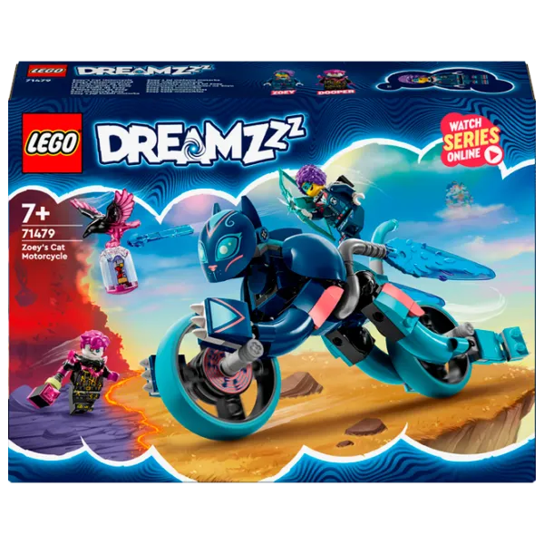 Constructor LEGO Zoey's Cat Motorcycle Motocicletă/ Multicolor photo 1