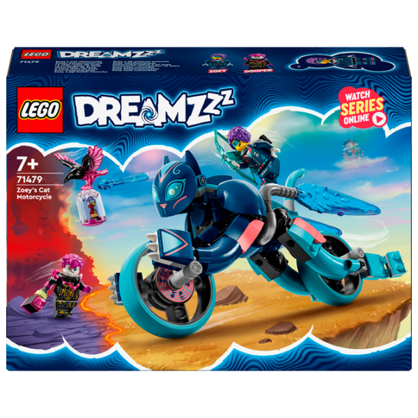 Constructor LEGO Zoey's Cat Motorcycle Motocicletă/ Multicolor photo 1