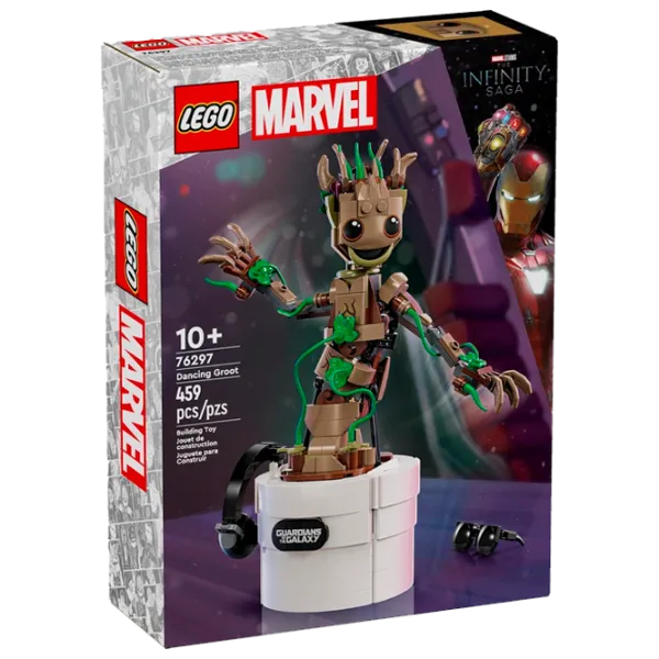 Constructor LEGO Dancing Groot Personaj de film/ Brown photo 1