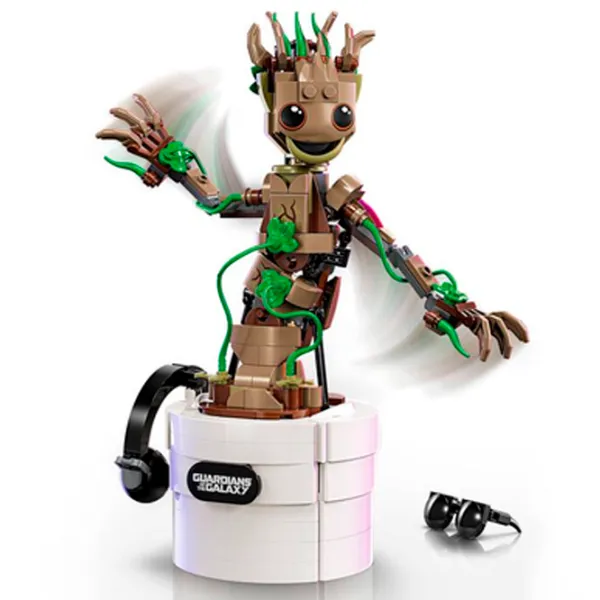 Constructor LEGO Dancing Groot Personaj de film/ Brown photo 3