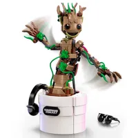Constructor LEGO Dancing Groot Personaj de film/ Brown photo 3