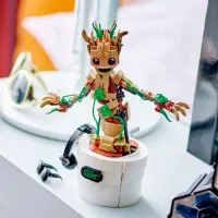Constructor LEGO Dancing Groot Personaj de film/ Brown photo 7
